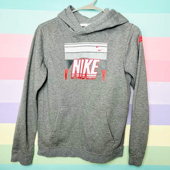 Nike Gray hoodie boys size XL - Picture 1 of 3